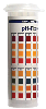 Container with pH test strips
